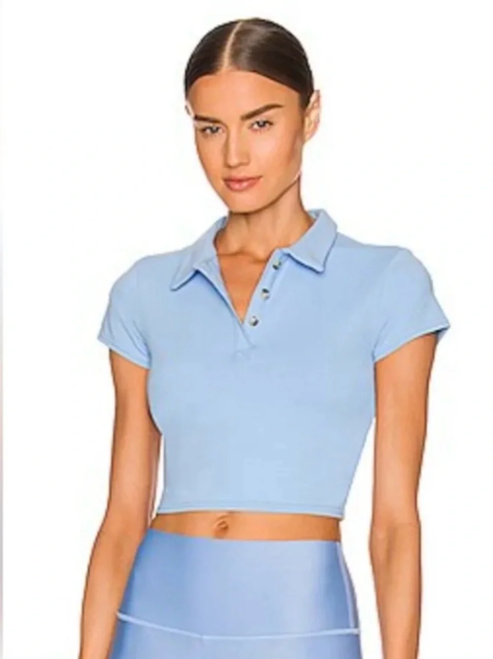 Alo Yoga Choice Polo Cropped Stretch Athleisure